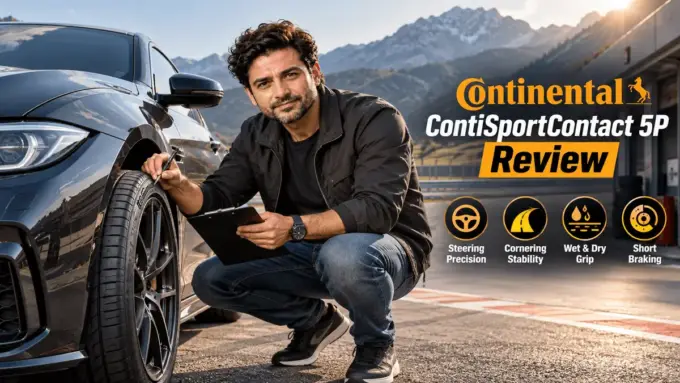 Continental ContiSportContact 5P summer tire on track