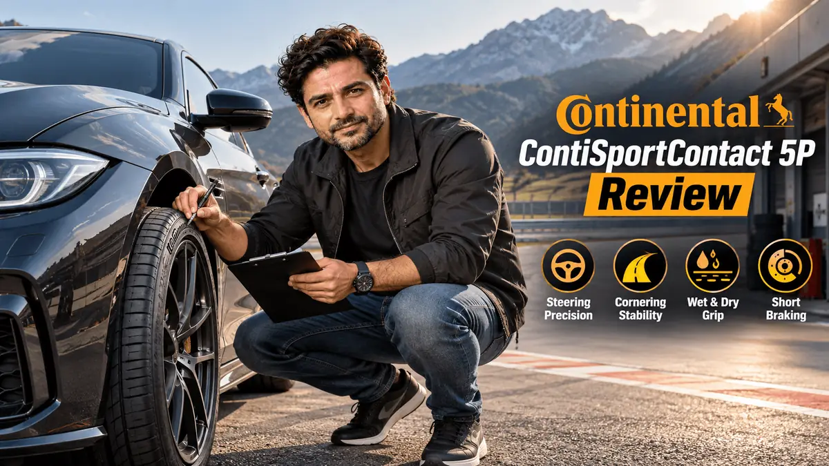 Continental ContiSportContact 5P summer tire on track