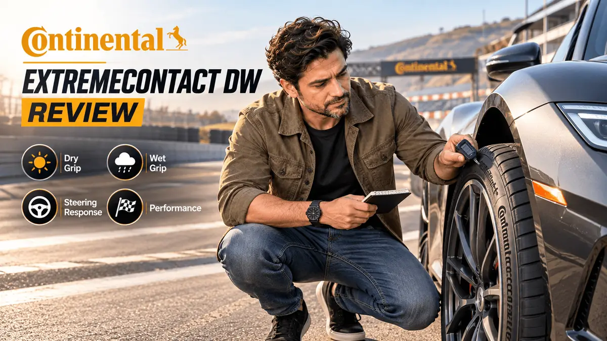 Continental ExtremeContact DW tire on track
