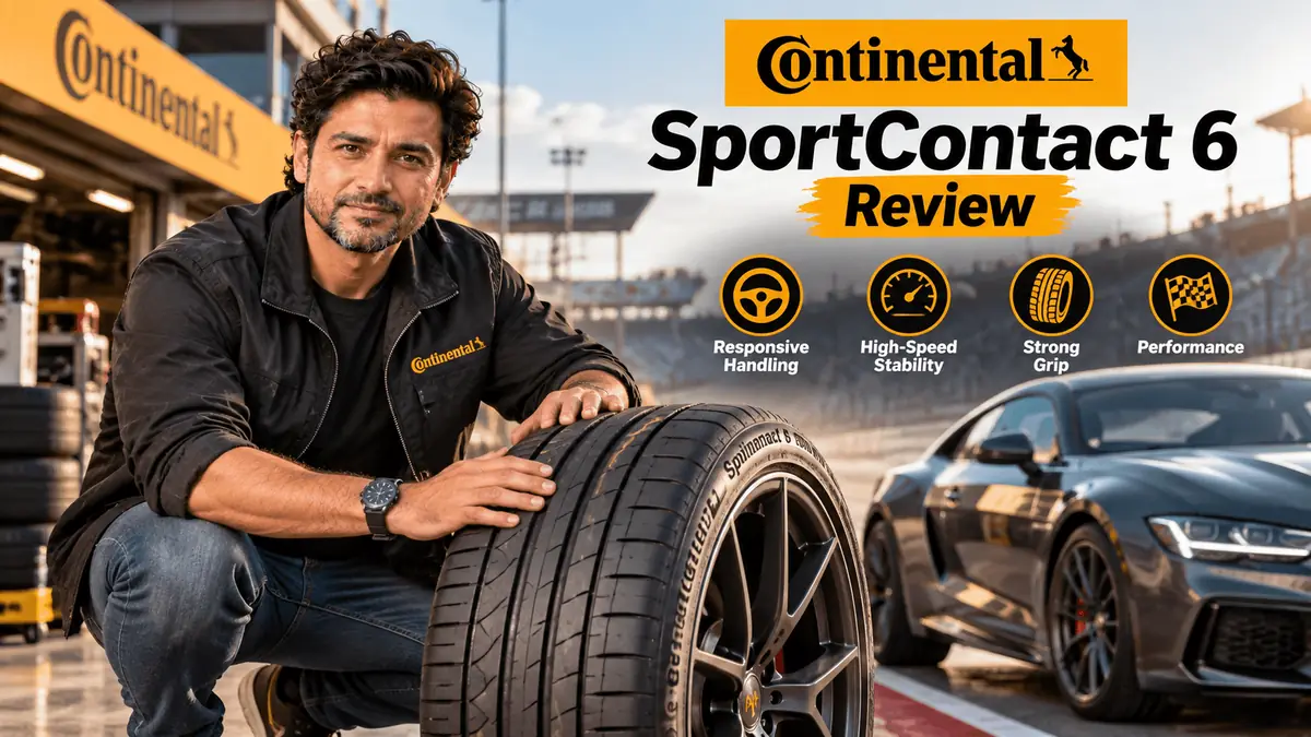 Continental SportContact 6 summer tire on track