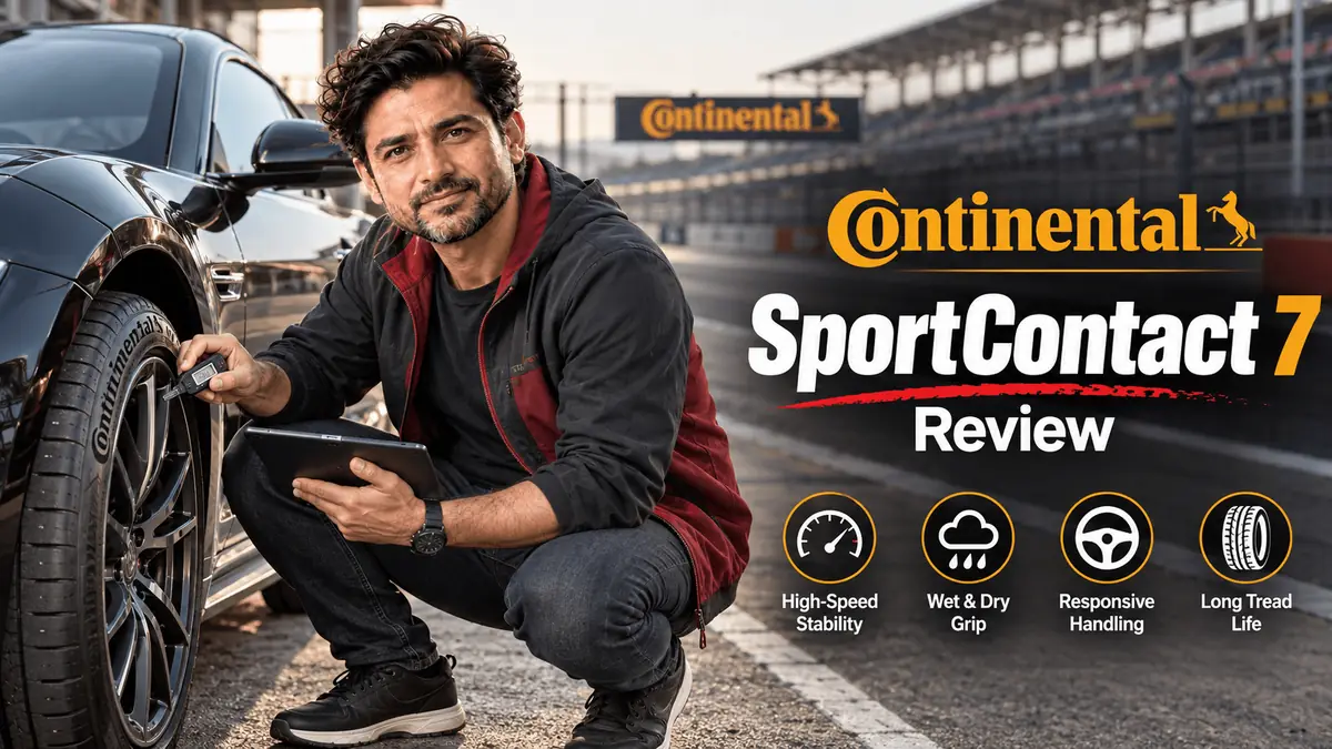 Continental SportContact 7 summer tire on track