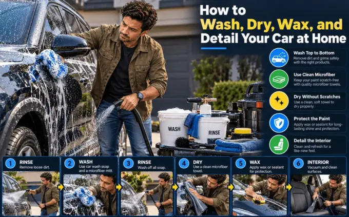 Detailing a car at home
