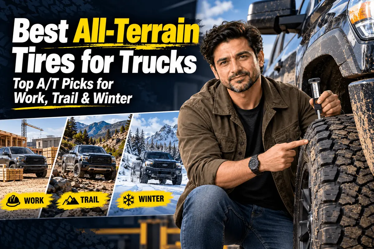 All-terrain tires on a truck