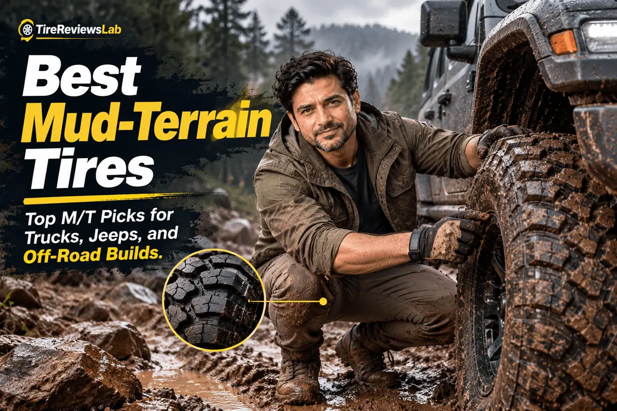 Mud-terrain tires off-roading