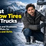 Snow tires on a pickup truck