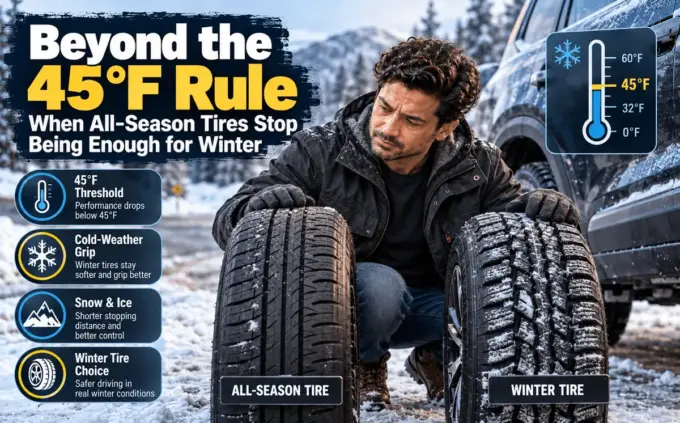 All-season tires in cold winter conditions