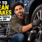 Cleaning brakes through the wheel spokes