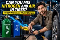 Filling tires with nitrogen and air