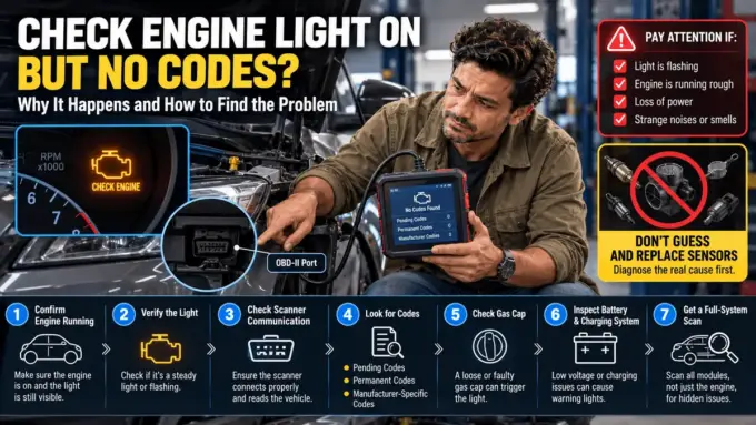 Check engine light on with no trouble codes