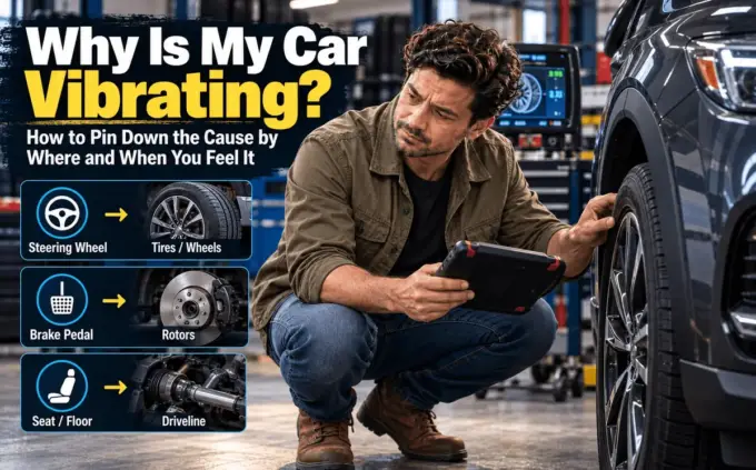 Diagnosing car vibrations in a garage