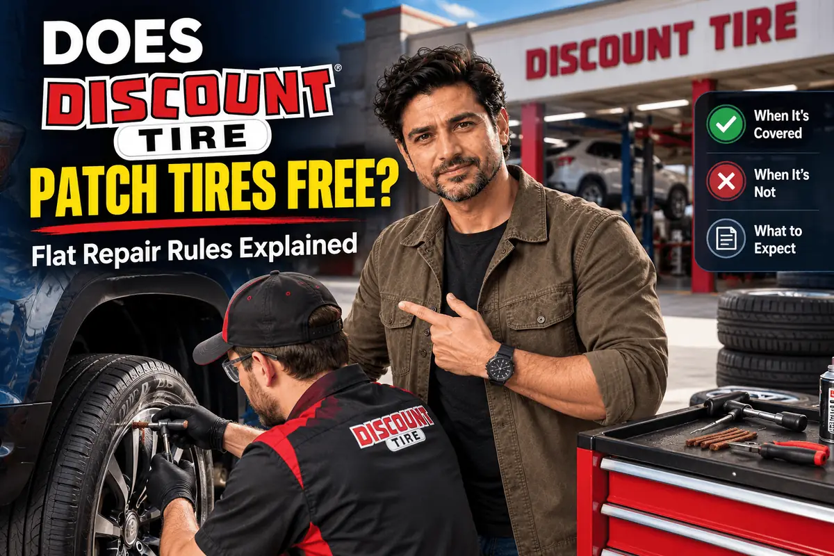 Flat tire repair at Discount Tire