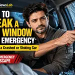 Breaking a car window in an emergency