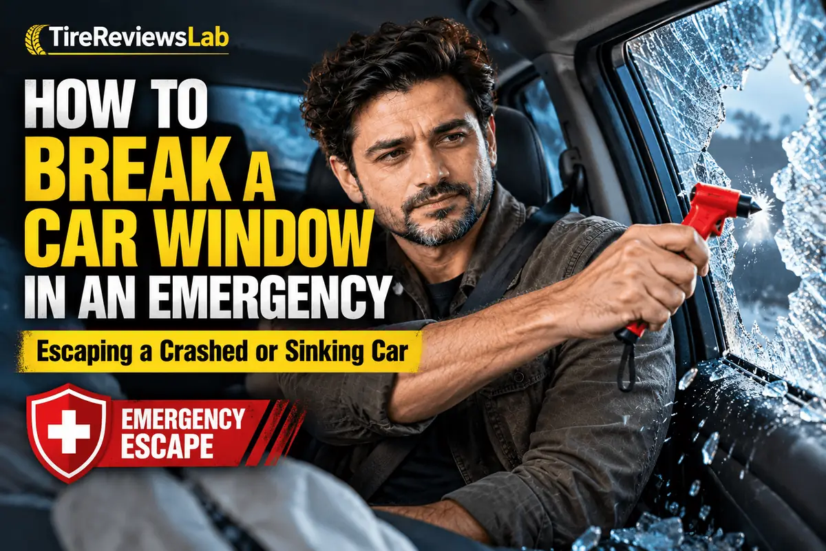 Breaking a car window in an emergency