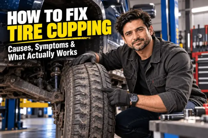 Cupped tire tread wear