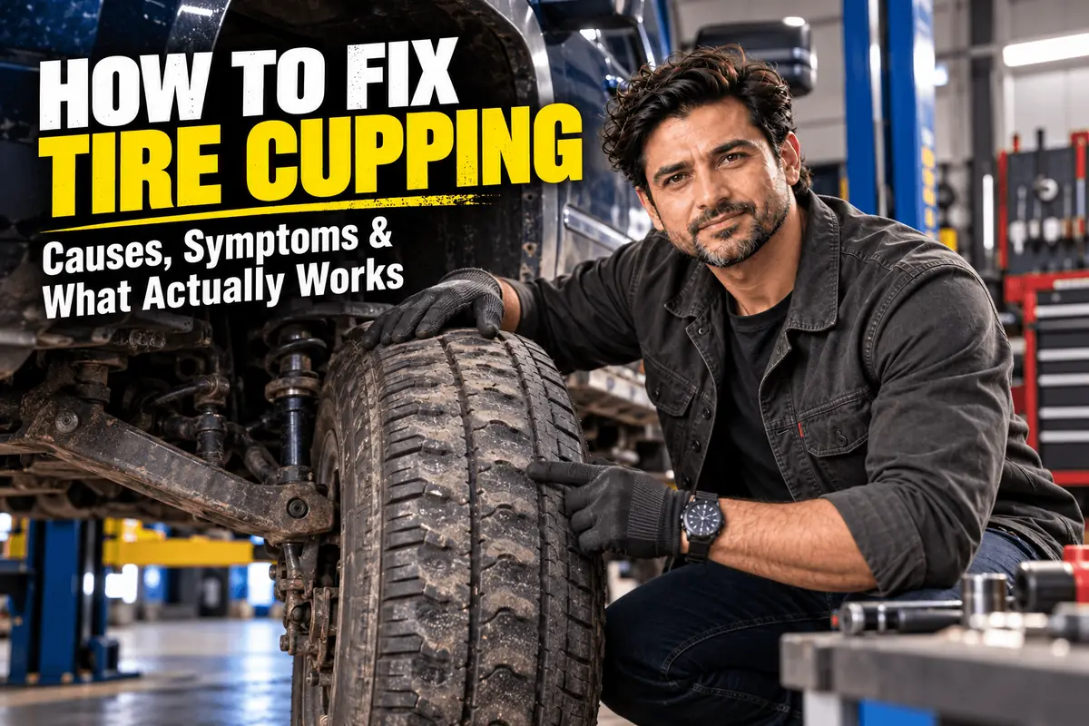 Cupped tire tread wear