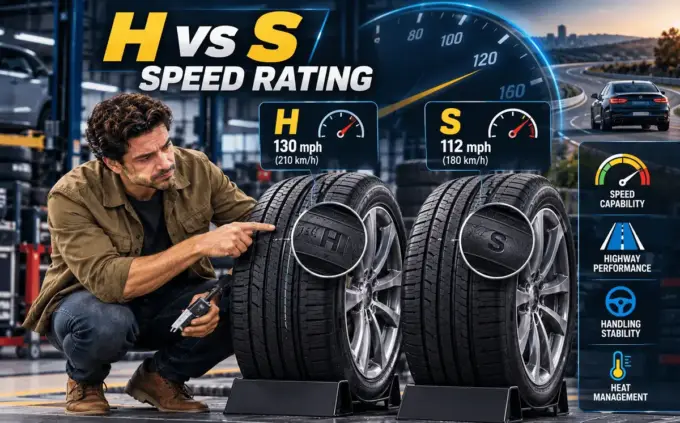 H and S tire speed ratings compared