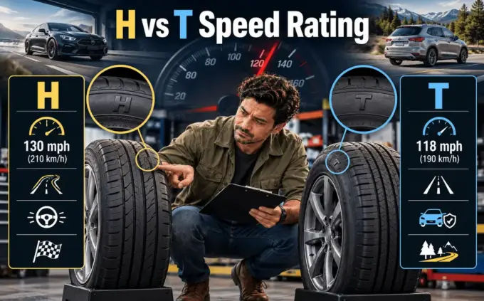 H and T tire speed ratings compared