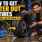 Water inside a tire