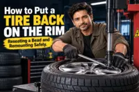 Reseating a tire bead on a rim