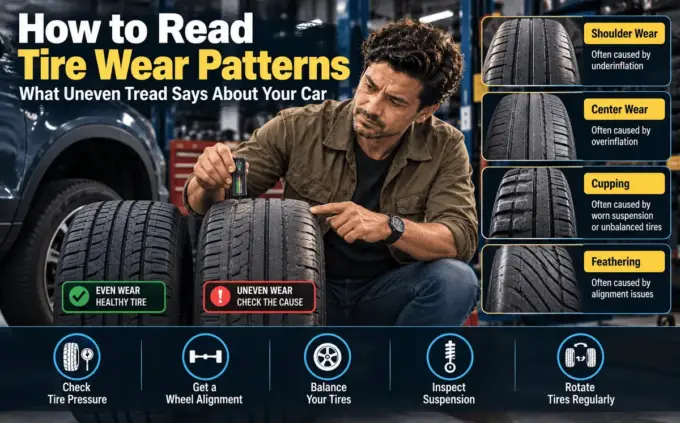 Reading uneven tire wear patterns