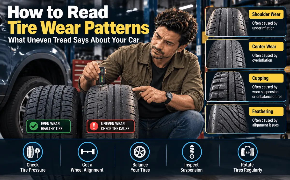 Reading uneven tire wear patterns