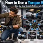 Tightening lug nuts with a torque wrench