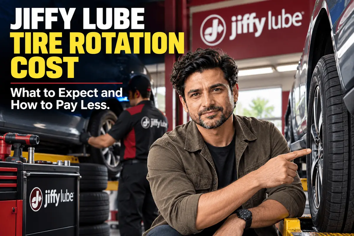 Tire rotation at Jiffy Lube