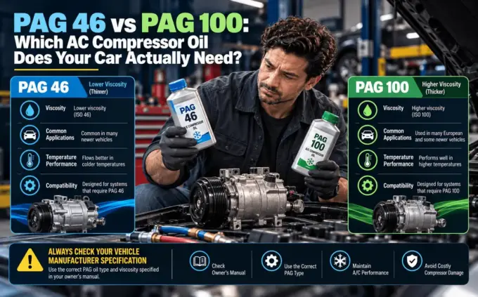 PAG 46 and PAG 100 AC compressor oil