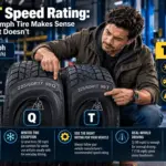 Q and T winter tire speed ratings compared