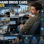 Right-hand drive car on a US road