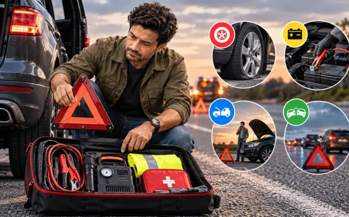Roadside emergency kit