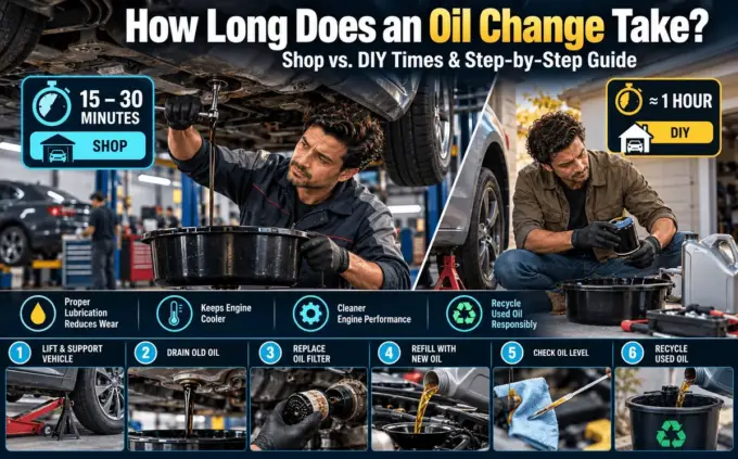 Oil change at a shop versus at home