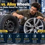 Steel and alloy wheels in winter