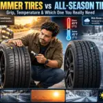 Summer and all-season tire grip compared