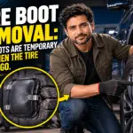 Tire boot inside a damaged tire