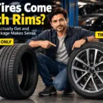 Tire alone versus tire mounted on a rim