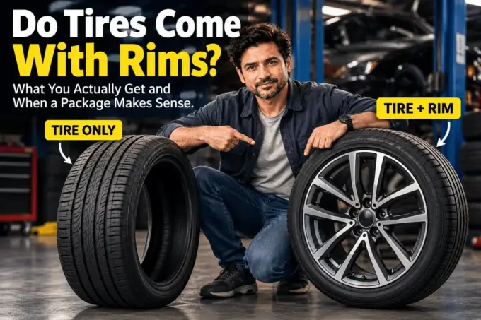 Tire alone versus tire mounted on a rim
