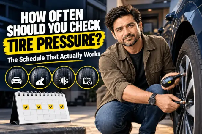 Checking tire pressure regularly