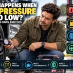 Low tire pressure warning signs
