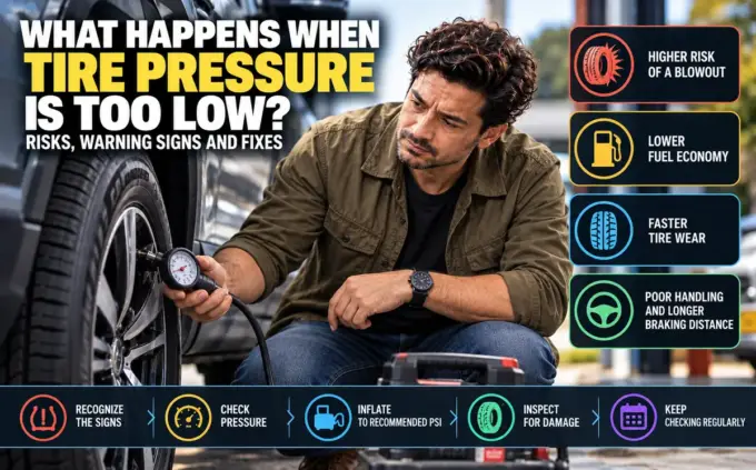 Low tire pressure warning signs