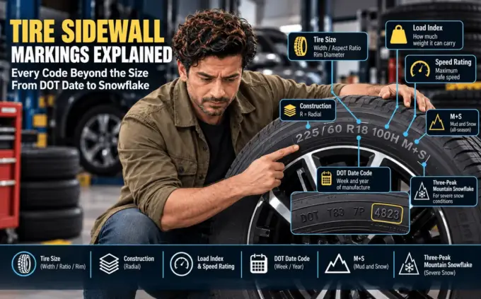 Tire sidewall markings explained