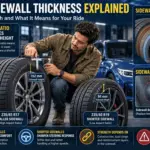 Tire sidewall height and thickness