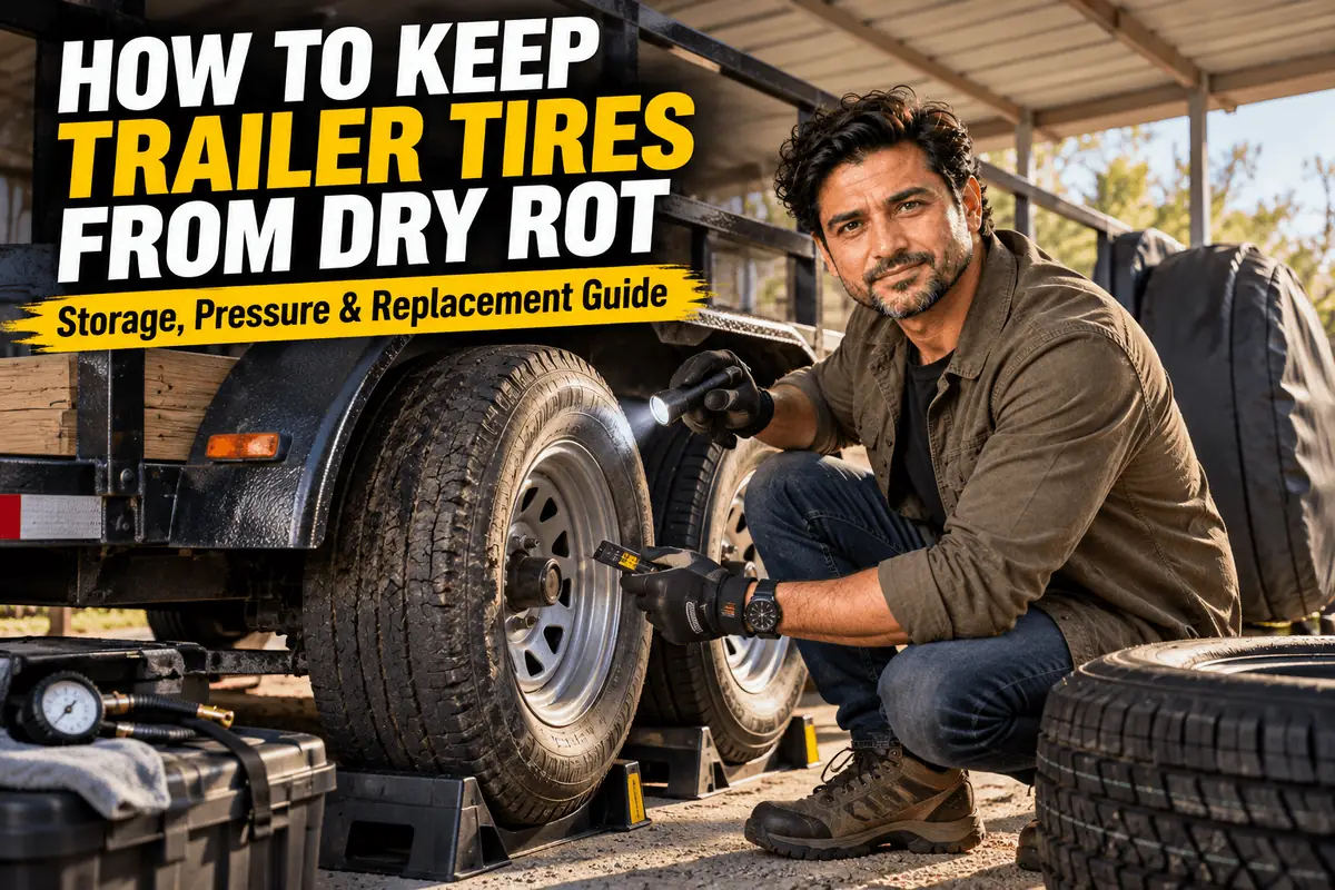 Trailer tires protected from dry rot