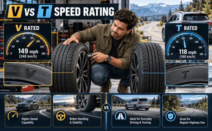 V versus T speed rating infographic