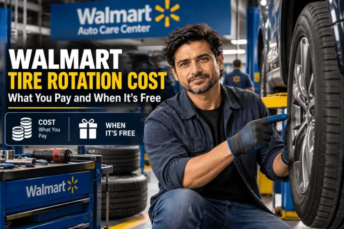Tire rotation at Walmart