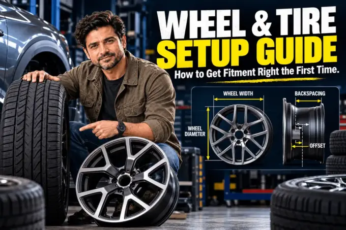 Wheel and tire setup and fitment