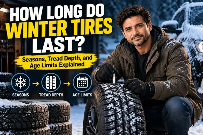 Winter tire tread wear over seasons