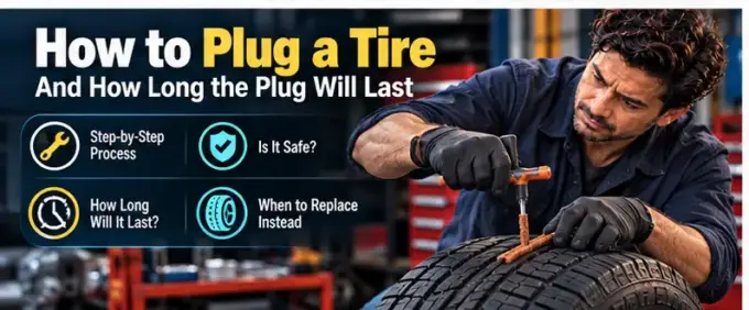 Plugging a punctured tire