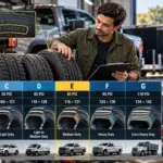 Tire load range chart